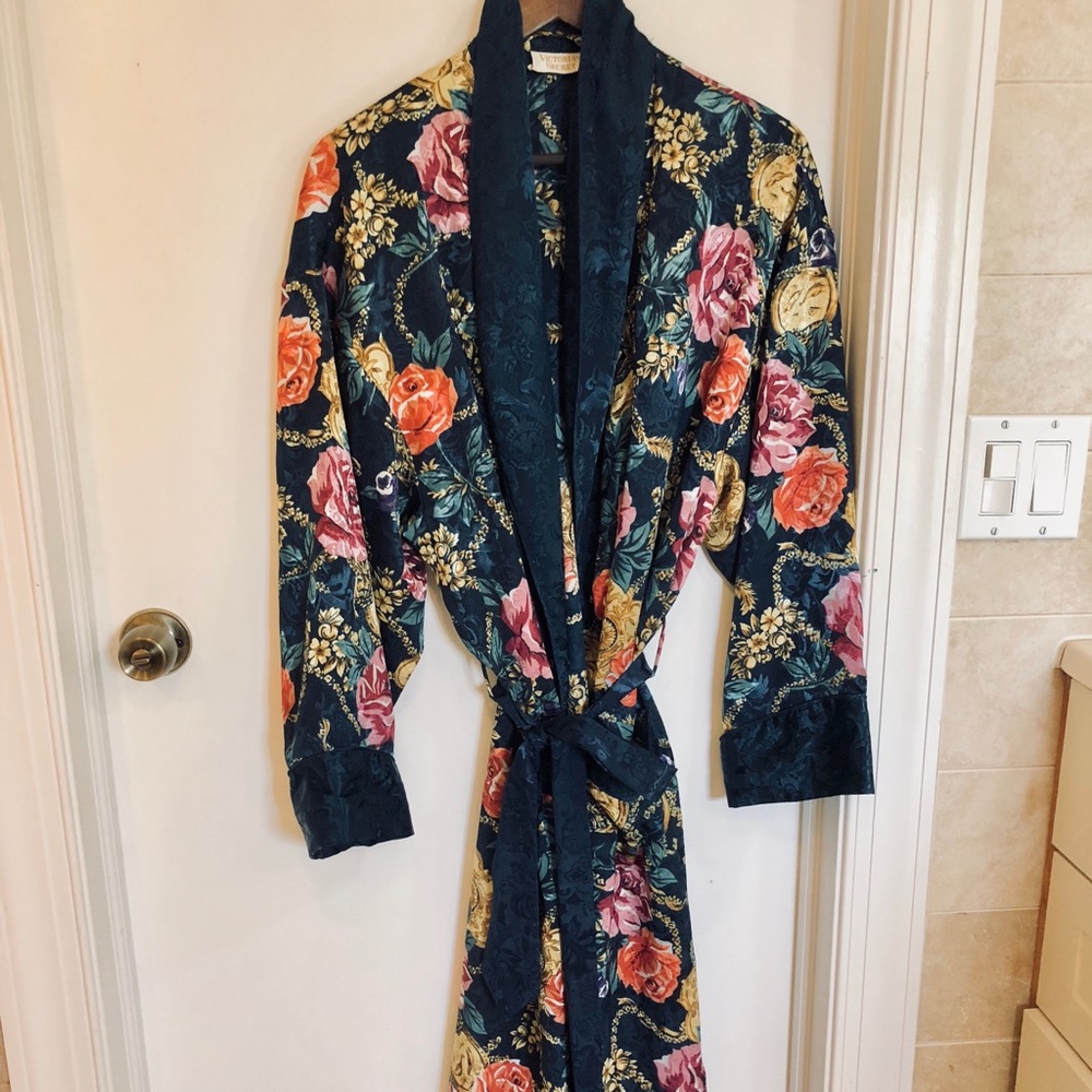 Victoria’s Secret vintage floral silk robe
